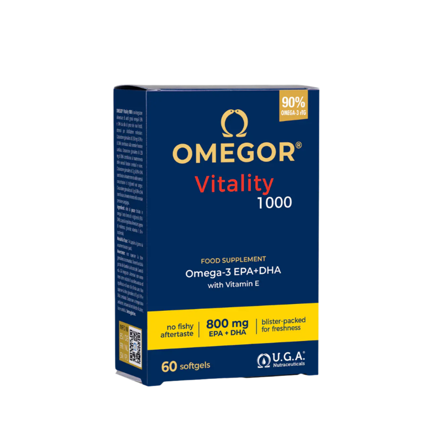 UGA Nutraceuticals Omegor Vitality 1000 Integratore di Omega3 60 capsule